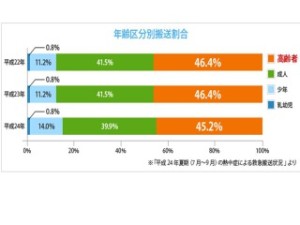 年齢区分別搬送割合