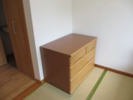 畳のお部屋にはミニタンス付きです